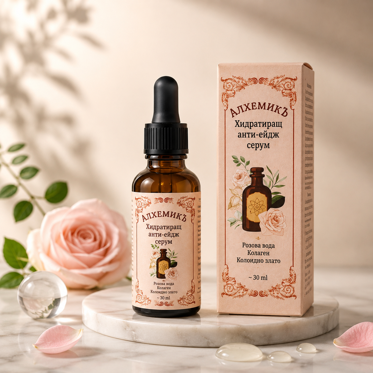 Натурален Анти-ейдж Серум за Лице | Alchemica Cosmetics